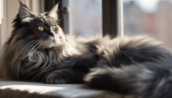 Avez-vous dans votre vie un Maine Coon black silver?